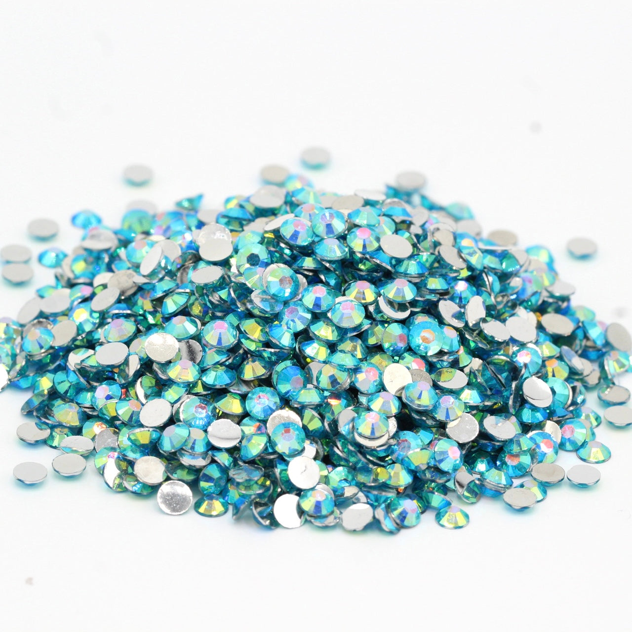 Resin Silver Base Capri blue AB