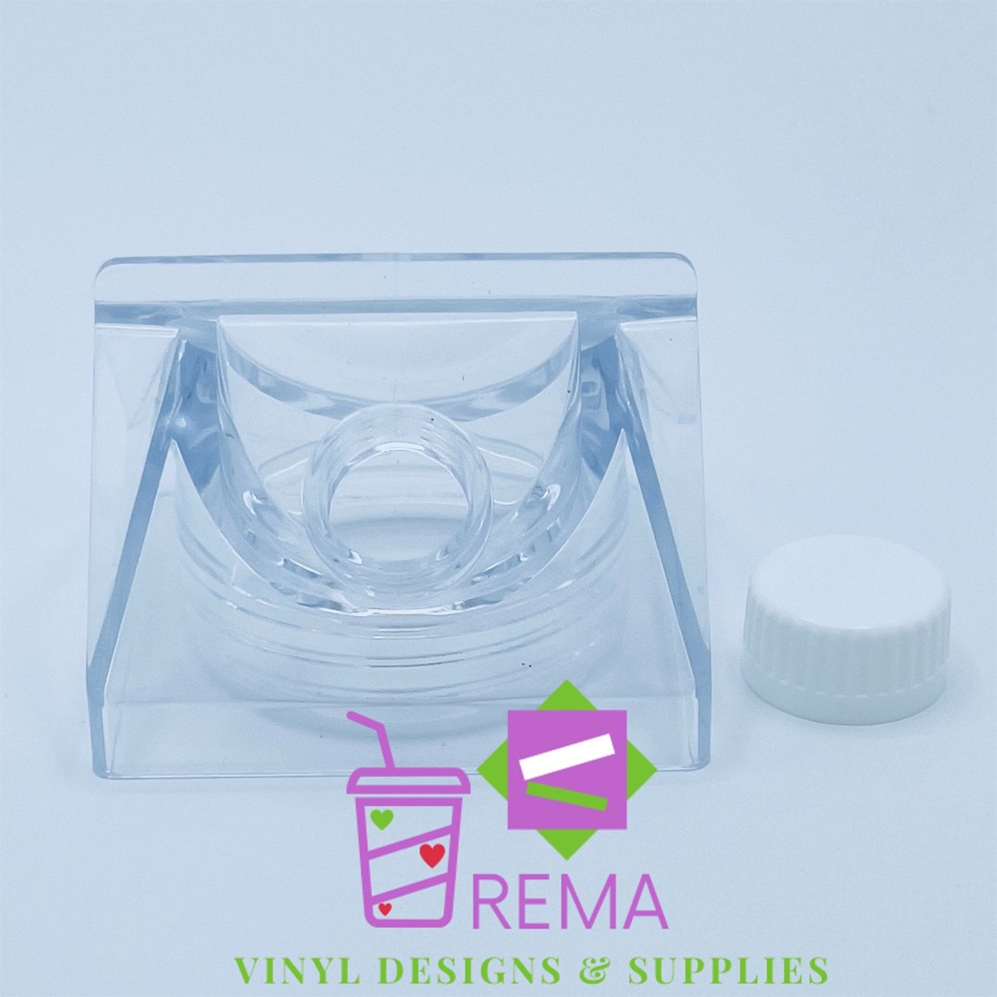 Acrylic Milk Carton Tumblers, 4 Pack
