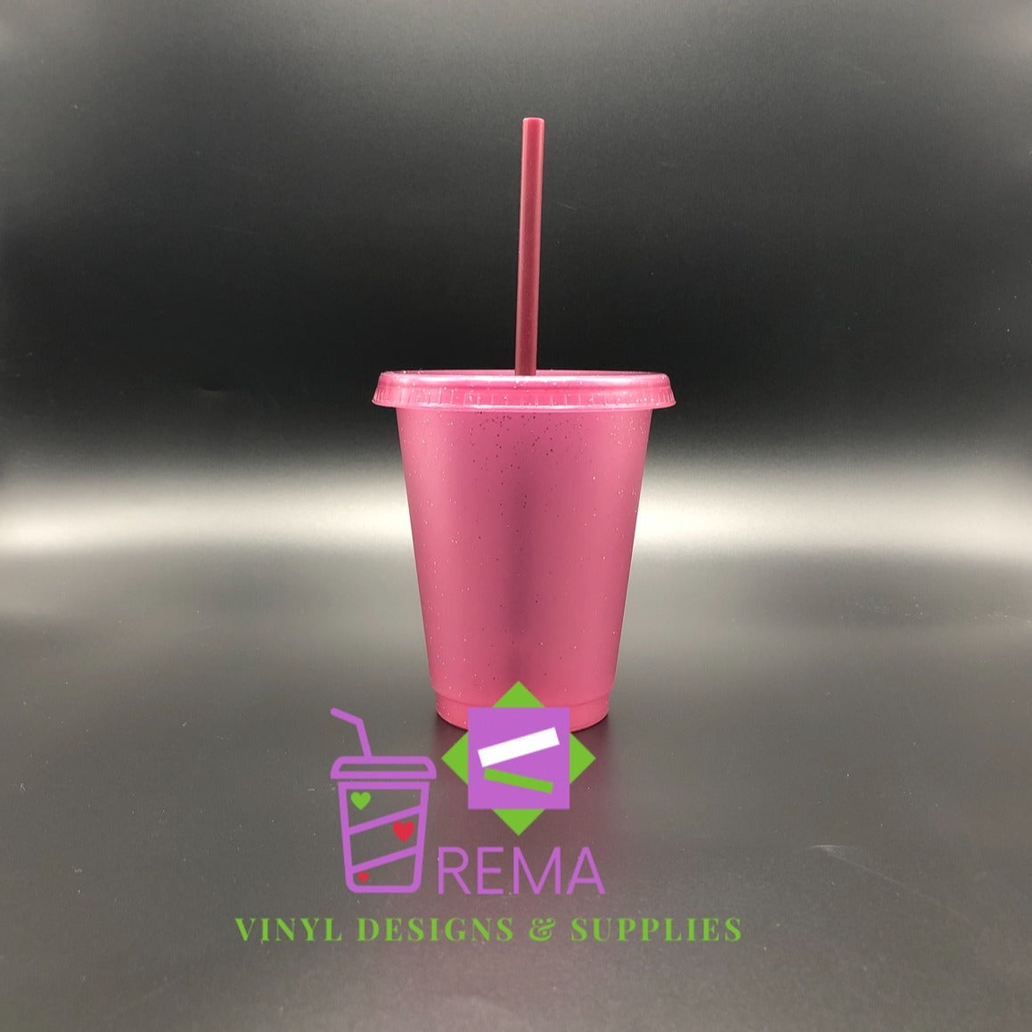 16oz Winter Glitter Cold Cups