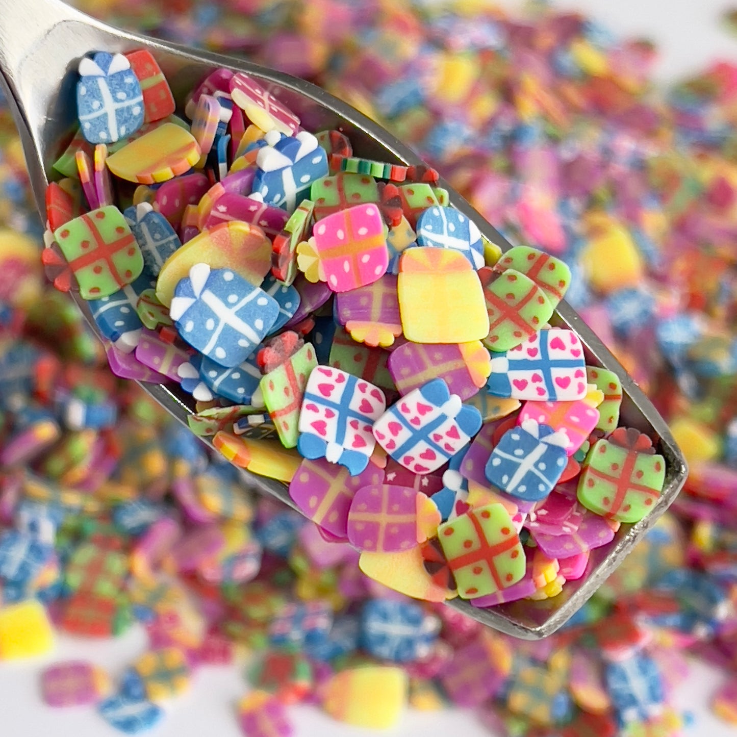 Christmas Presents Polymer Clay Slices