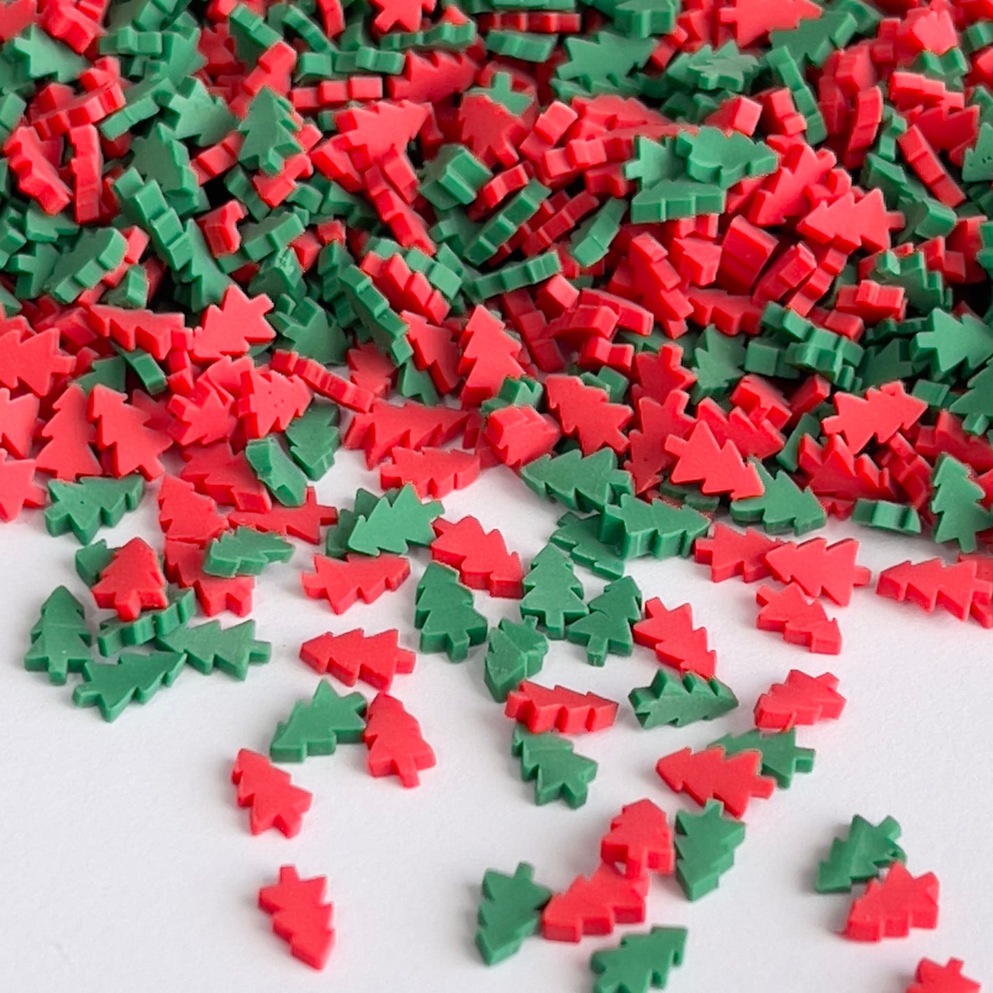 Christmas Tree Polymer Clay Slices