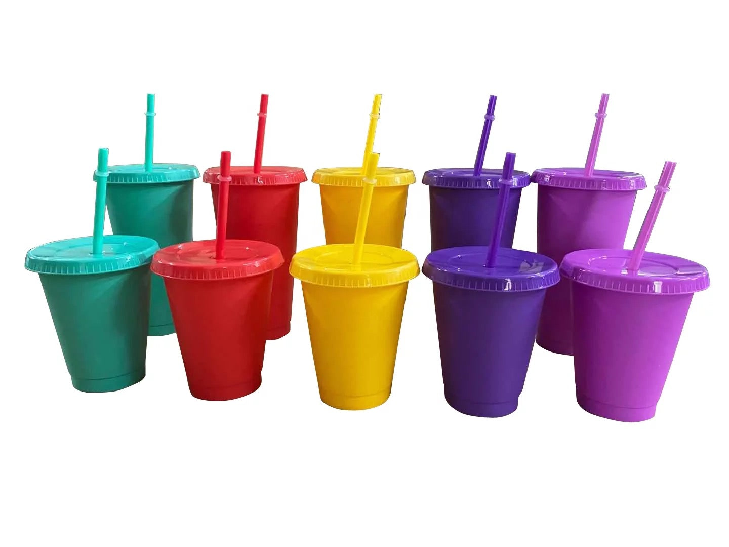 24oz Cool Color Cold Cups