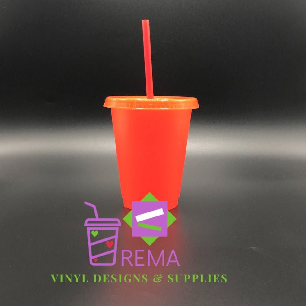 Single 16oz Glitter cups