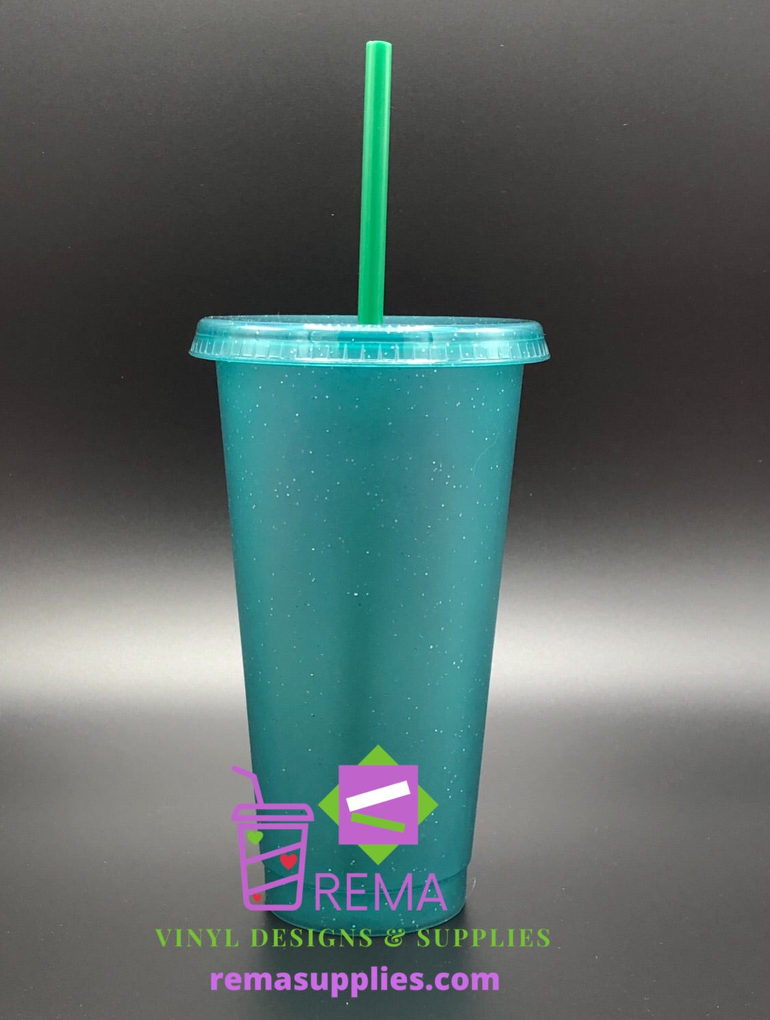Single 24oz Glitter cups