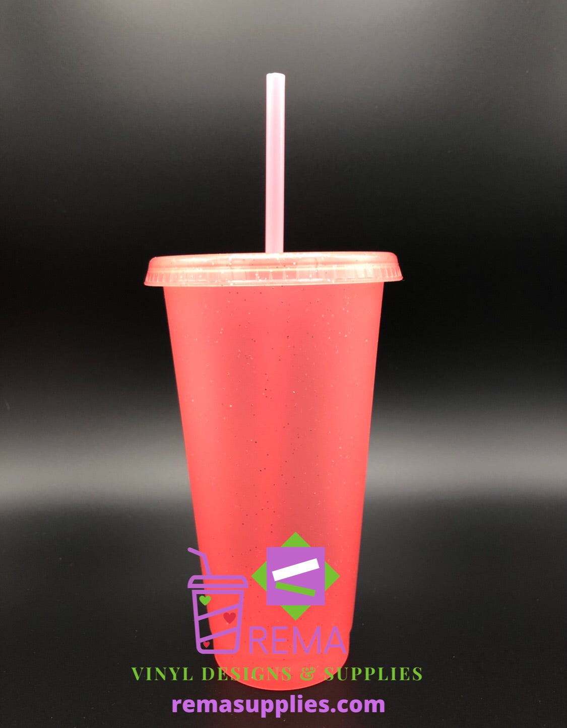 Single 24oz Glitter cups