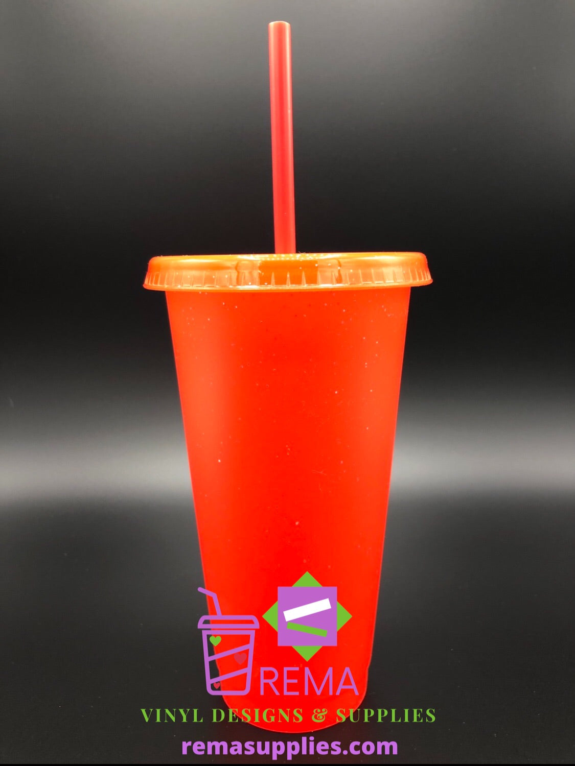 Single 24oz Glitter cups