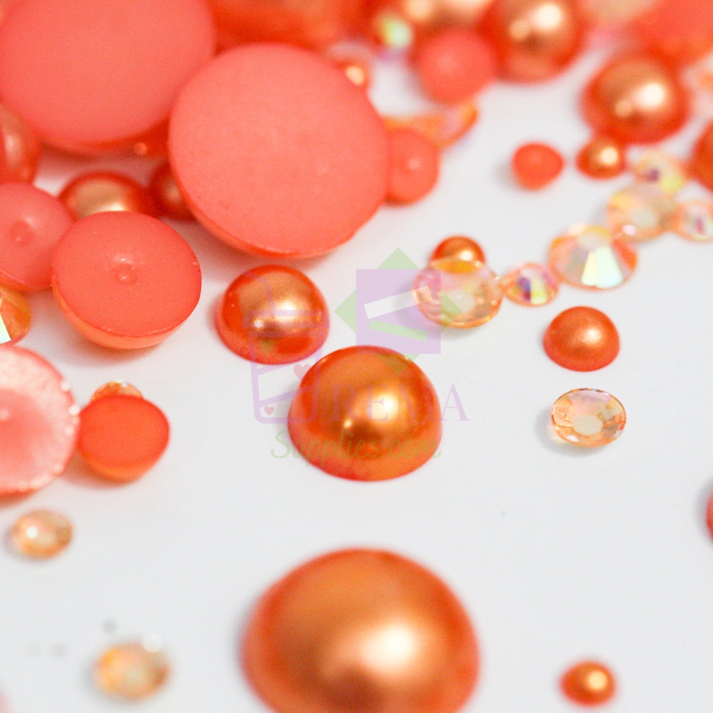 Pumpkin Pie Pearls and Rhinestones Mix