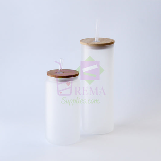 Frosted Sublimation Glass Can