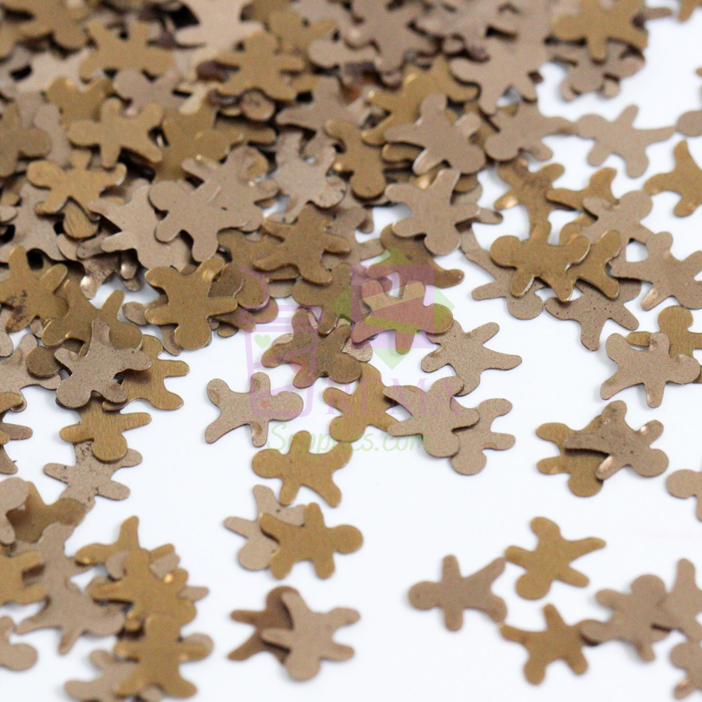Gingerbread Men Shaped Glitter