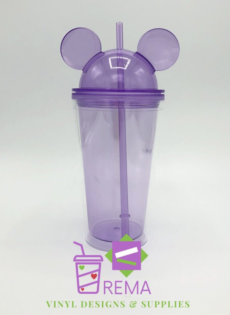 16oz Mickey and Minnie Acrylic Tumblers