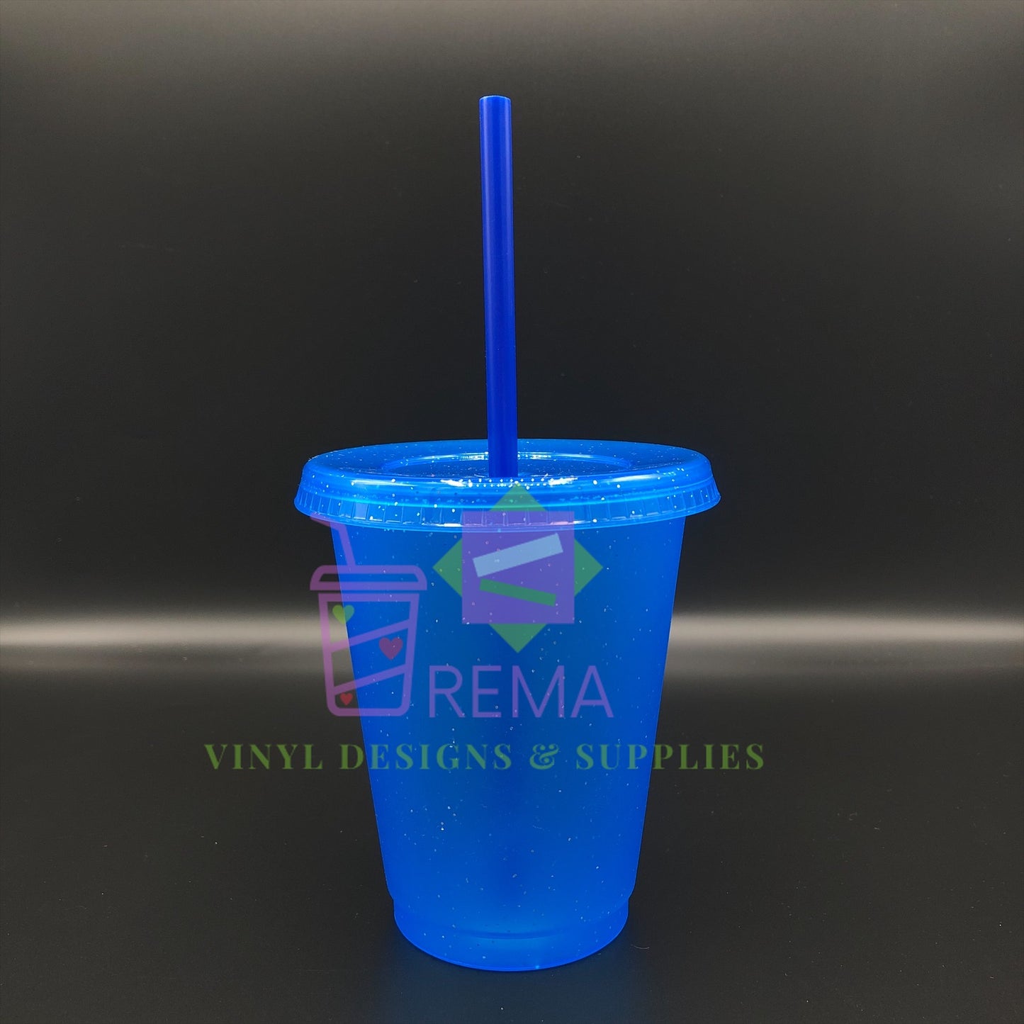 Single 16oz Glitter cups