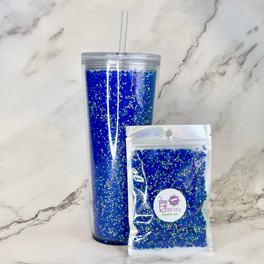 Jumbo Bag Transparent Rhinestones