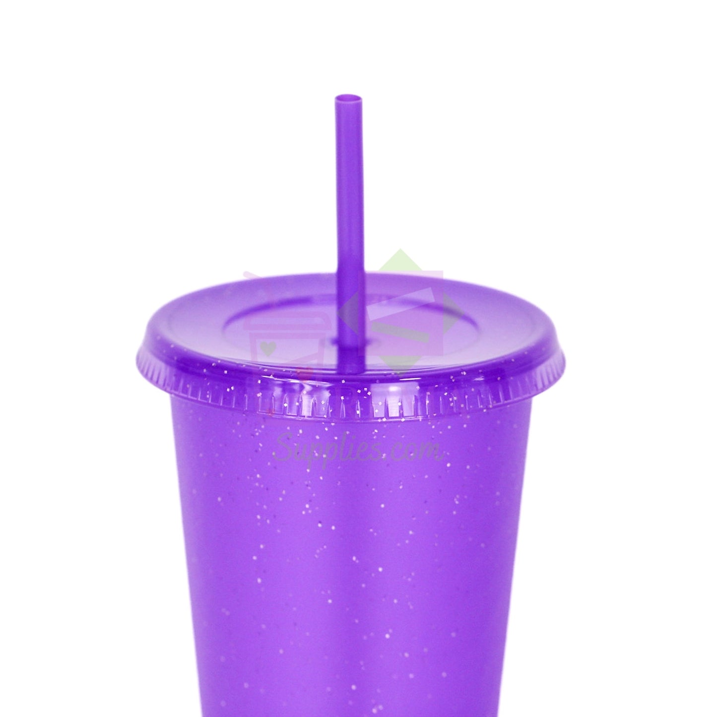 Purple Glitter Cold Cups