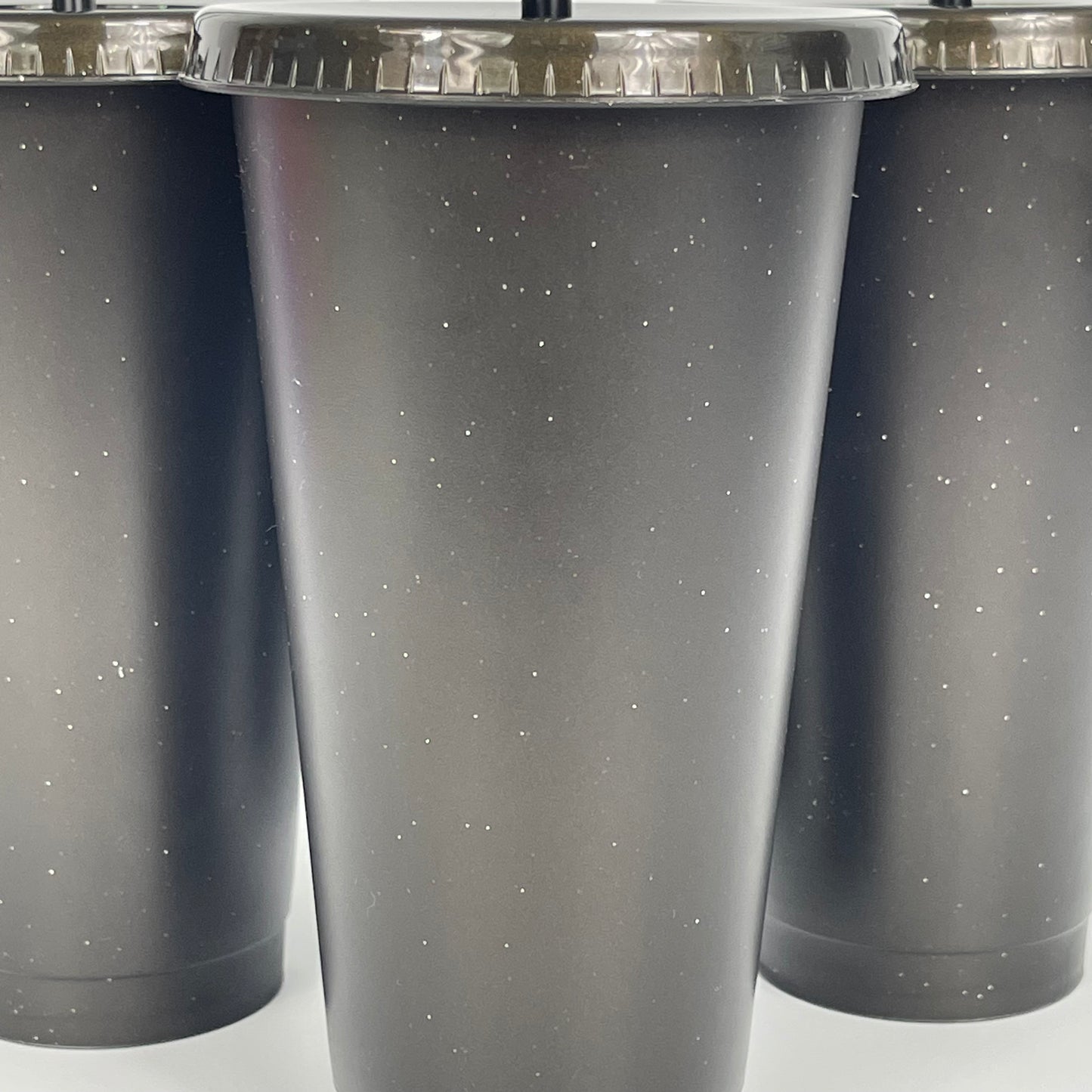 New Glitter Black Cold Cups