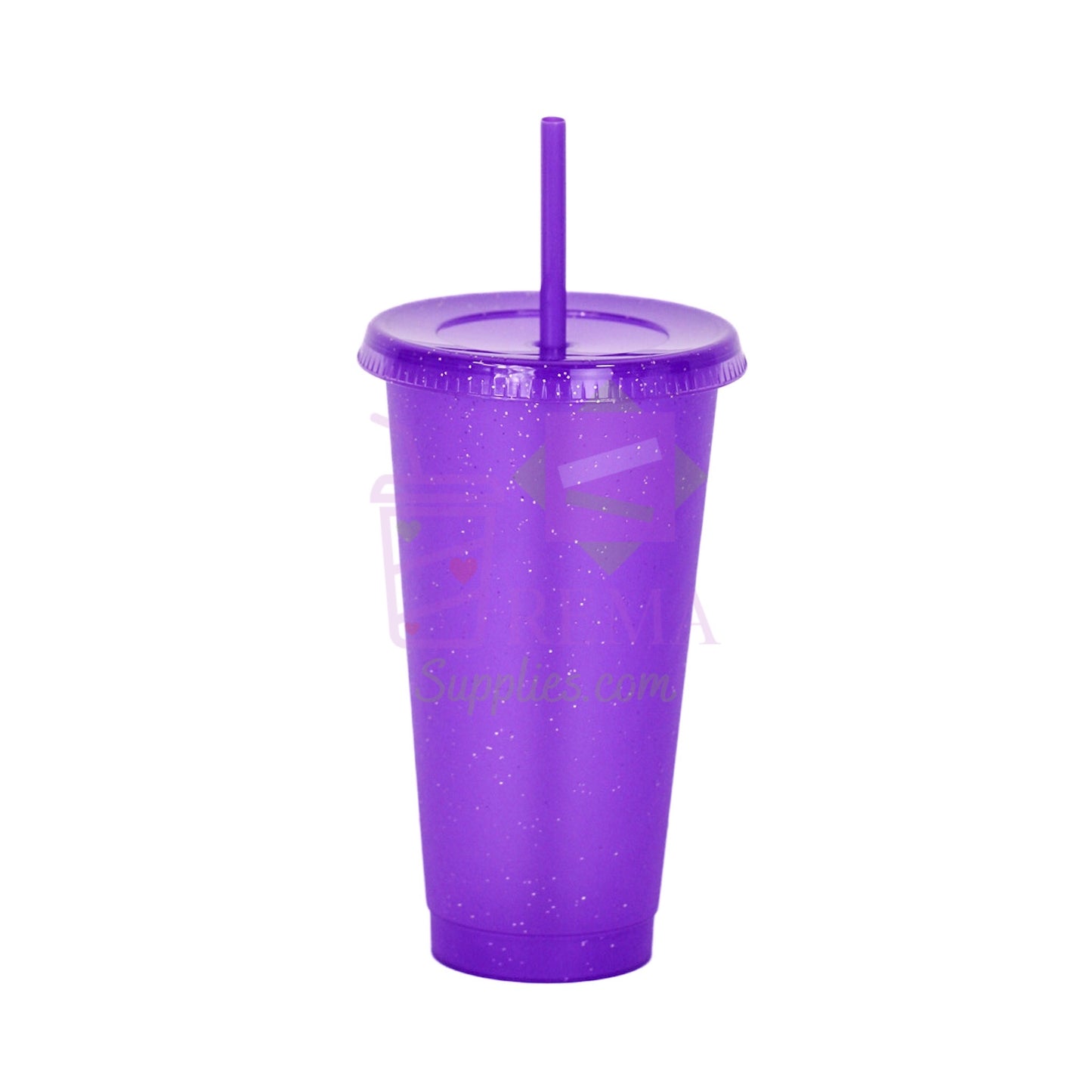 Purple Glitter Cold Cups