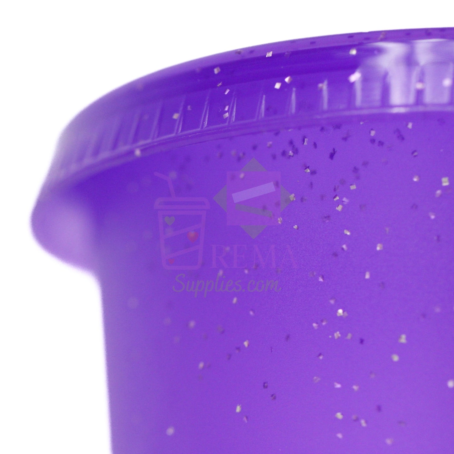 Purple Glitter Cold Cups